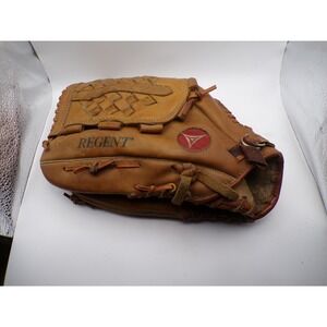 Regent Baseball Glove Leather Left Handed Thrower‎ Brown Vintage